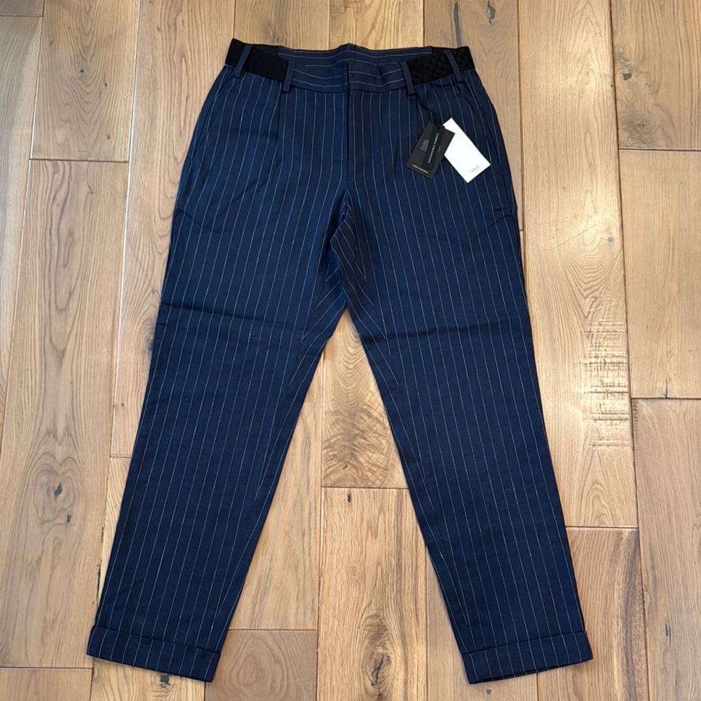 Mango Mens pinstripe pleated pants
